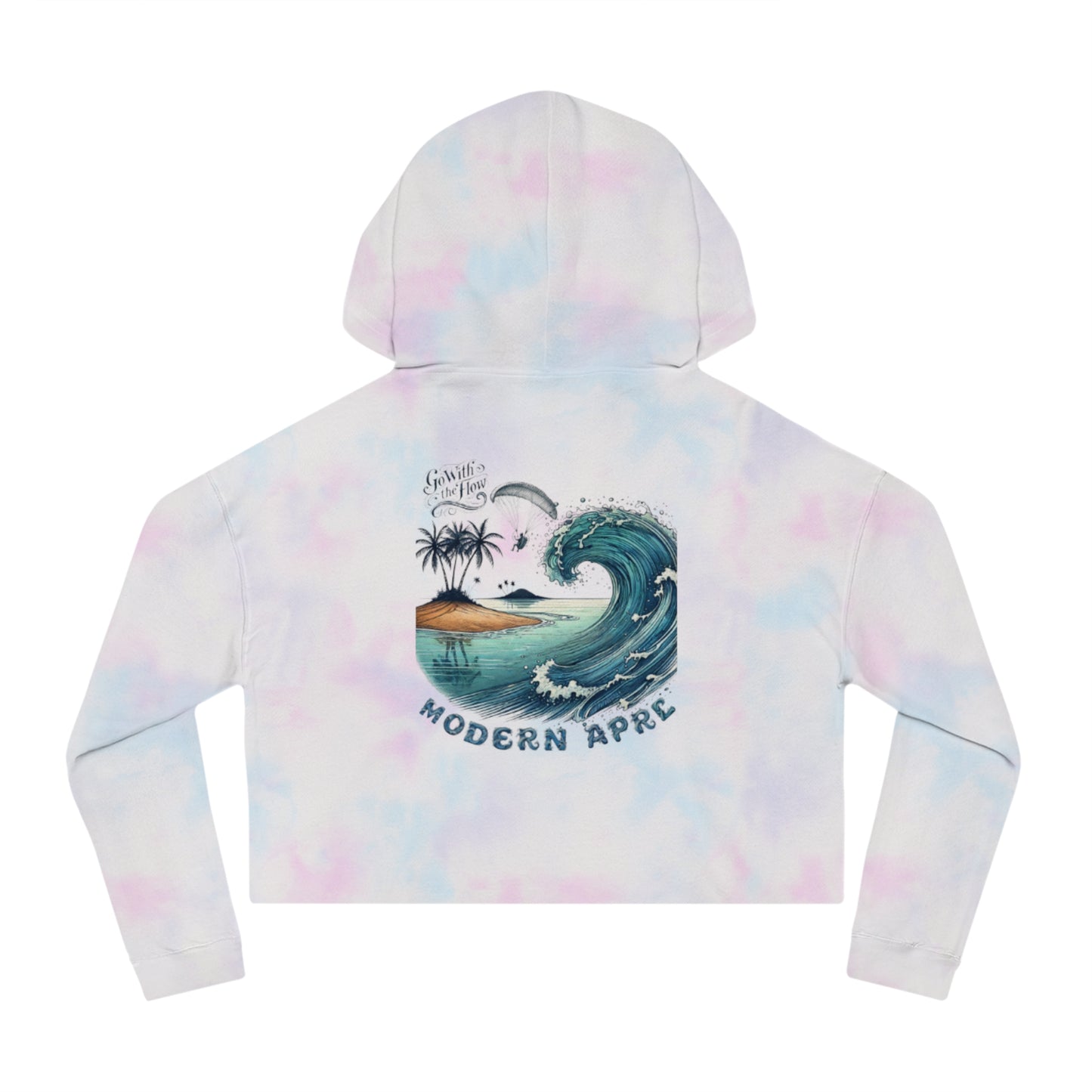 Flow Waves Cropped Women's Jumper