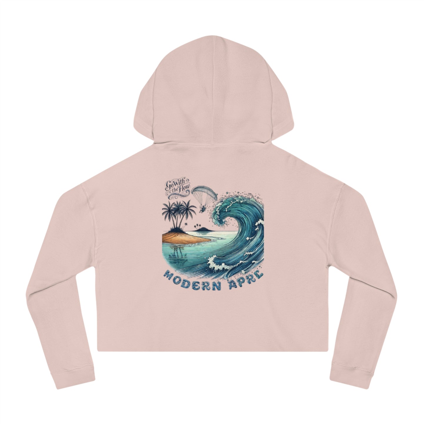 Flow Waves Cropped Women's Jumper