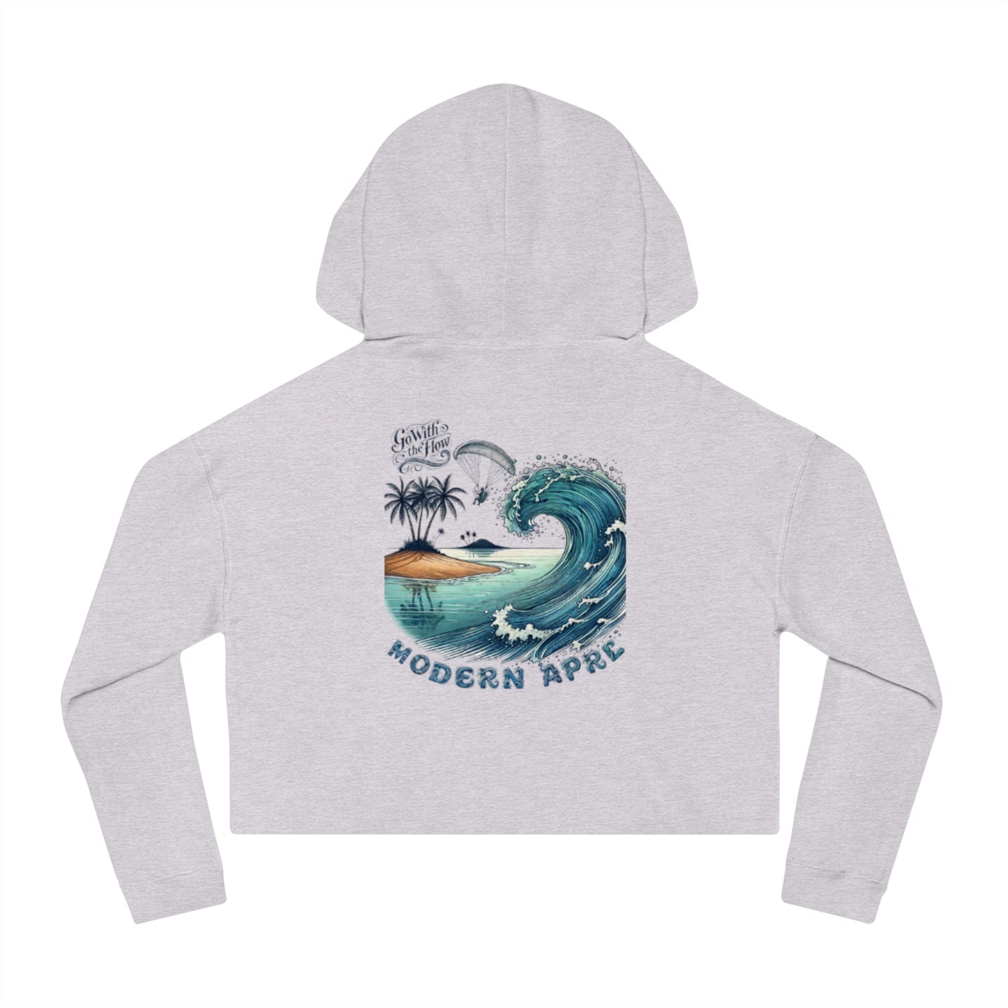 Flow Waves Cropped Women's Jumper