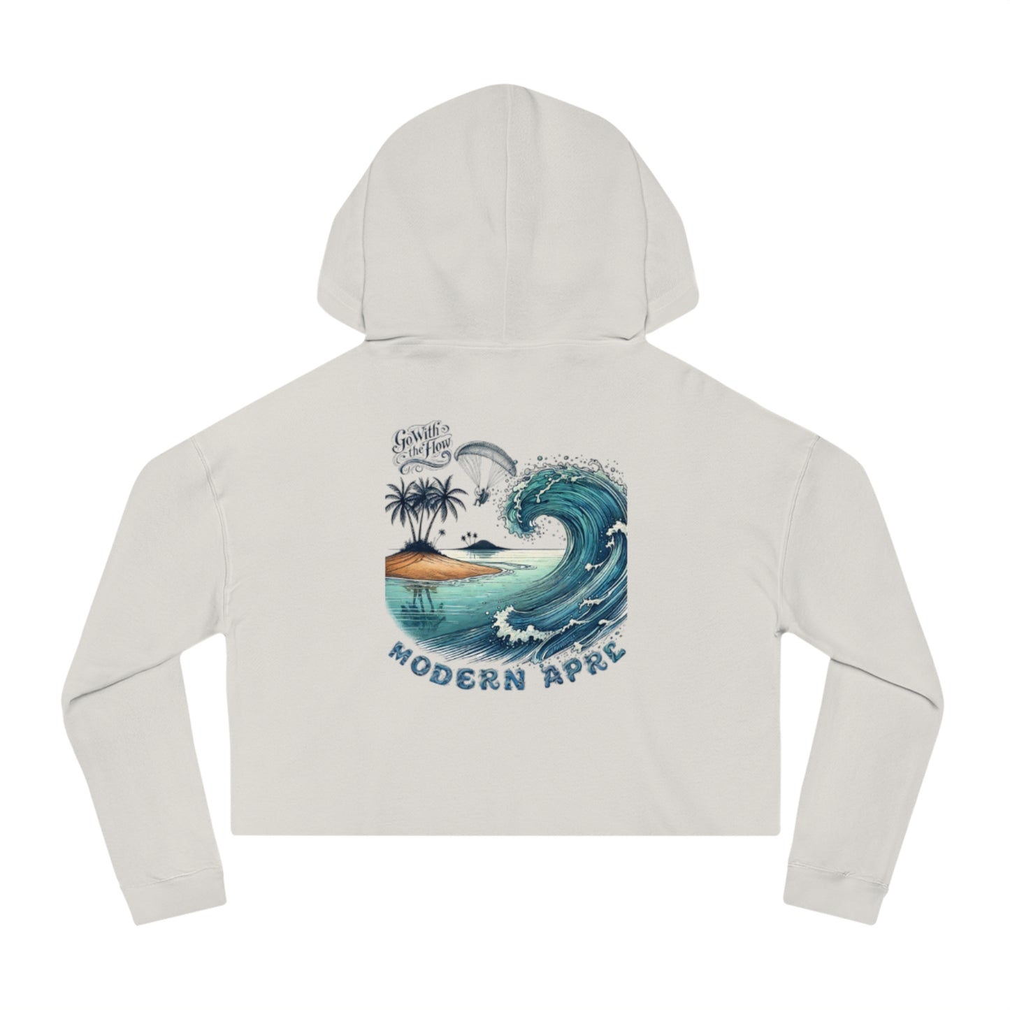 Flow Waves Cropped Women's Jumper