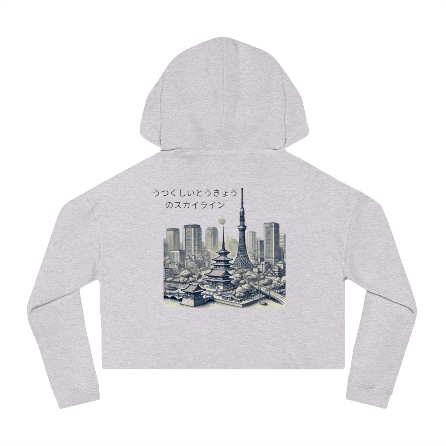 Skyline of Japan Cropped Women's Jumper