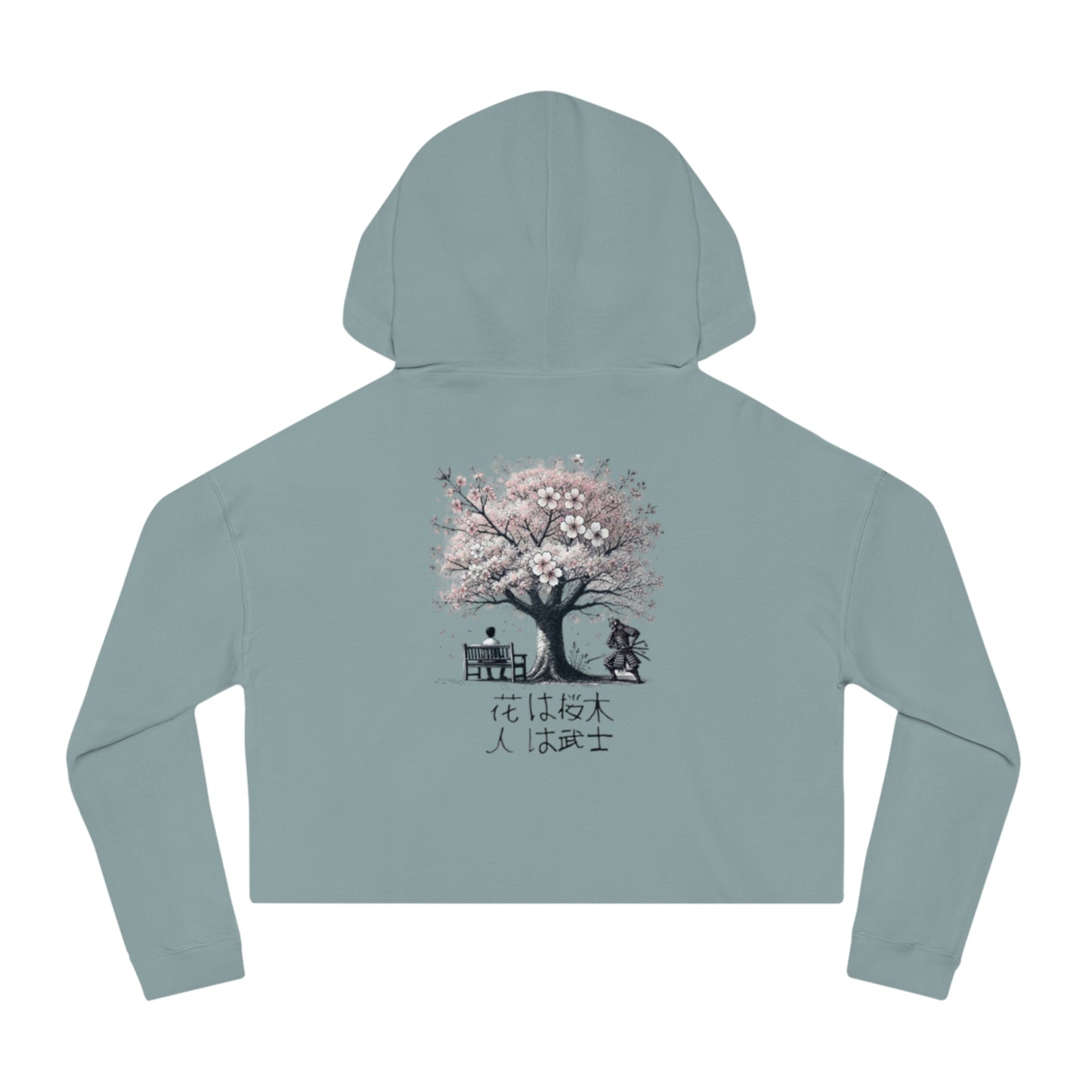 Under The Cherry Blossom Cropped Women's Jumper